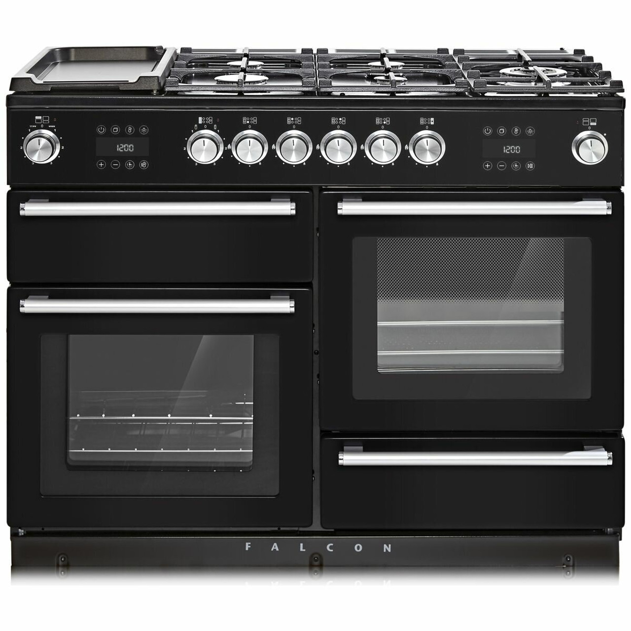 NEX110SODFBLCH - Nexus Steam 110cm Freestanding Dual Fuel Oven/Stove - Black 