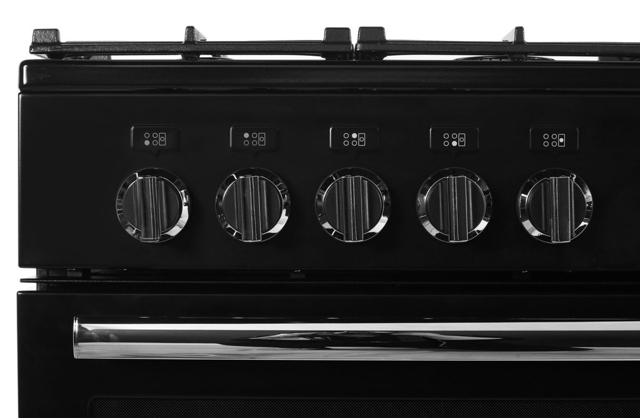 PROP90FXPDFGBCH - 90cm Freestanding Dual Fuel Oven/Stove -Black