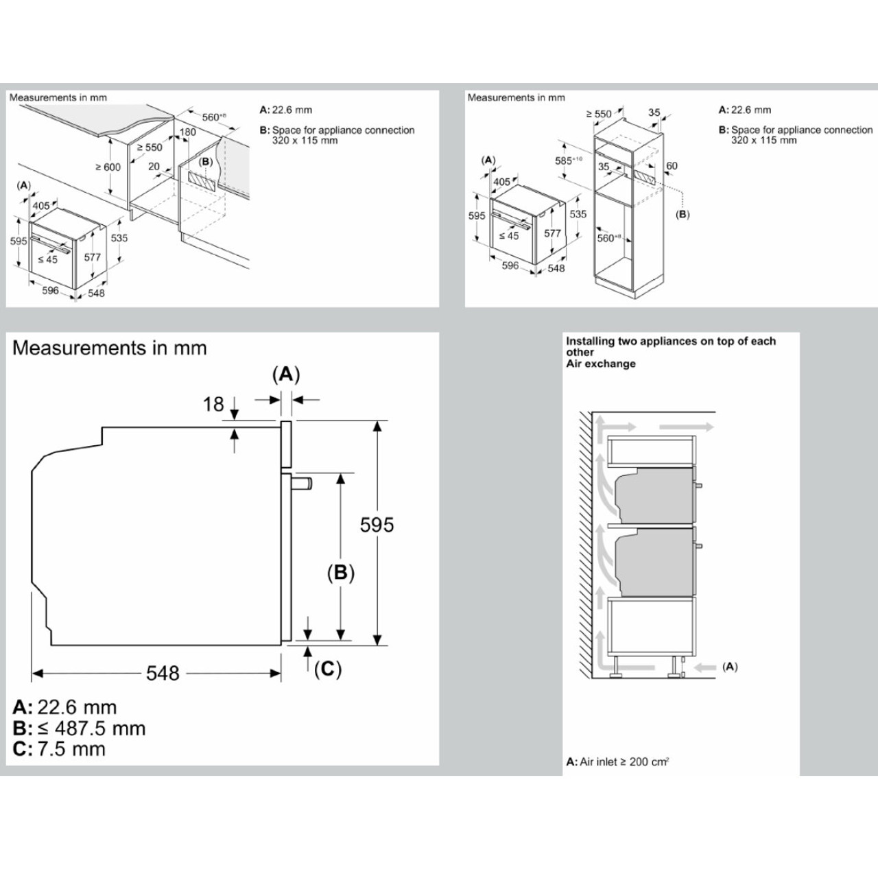 B59CR72Y0A - Flex Design 60cm Pyrolytic Slide & Hide® Oven - Metallic Silver 