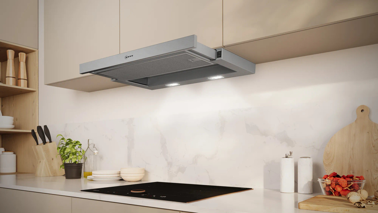 D46BR22N1B - Neff N30 60cm Telescopic Canopy Cooker Hood - Silver