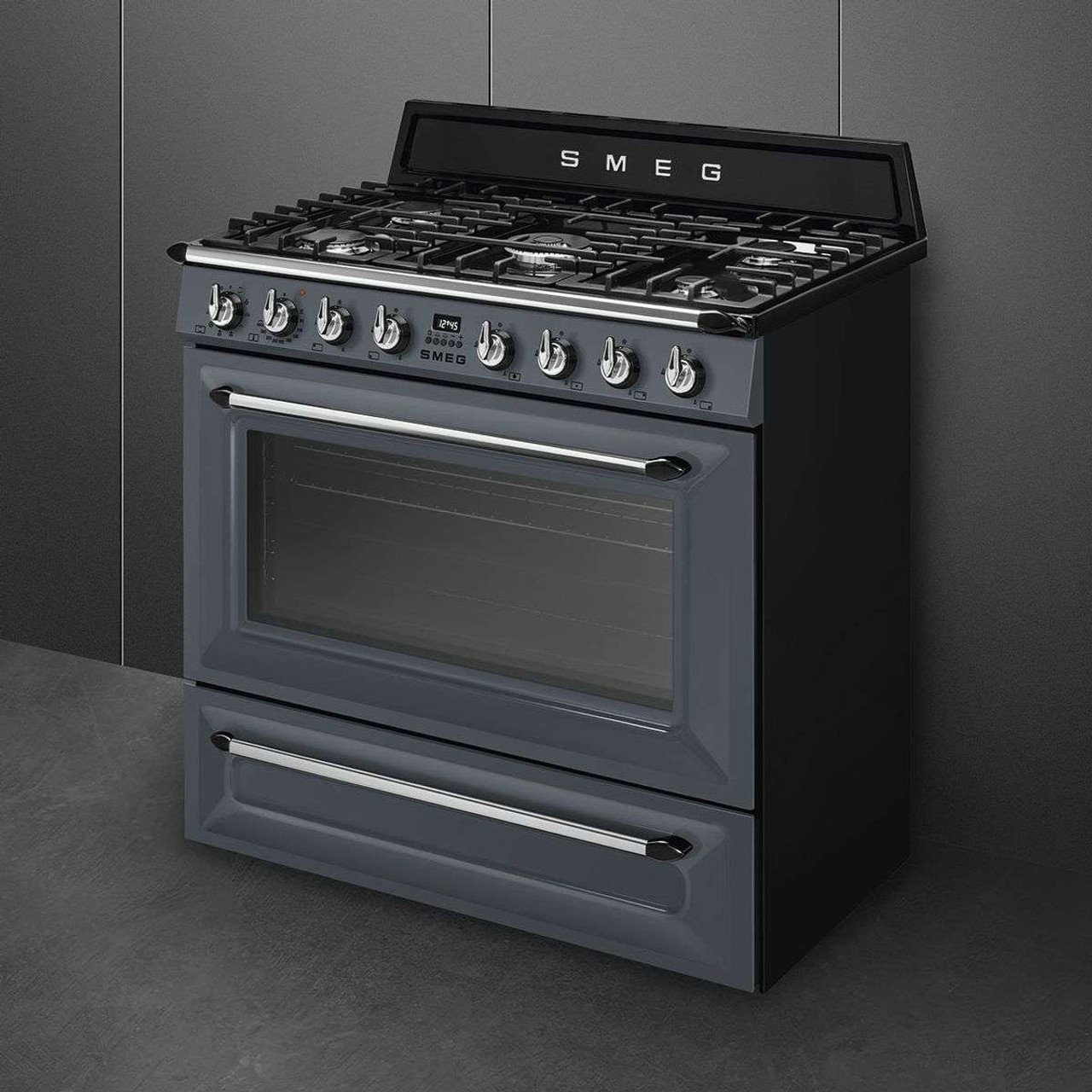 TRA90SG2 - 90cm Victoria Dual Fuel Cooker - Slate Grey