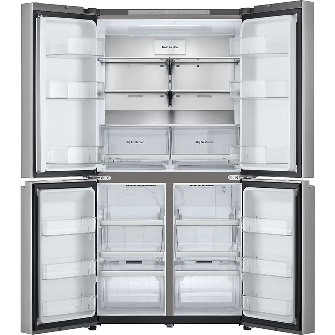 GFB700PL - 665l Stainless Steel Quad Door Fridge - Stainless Steel