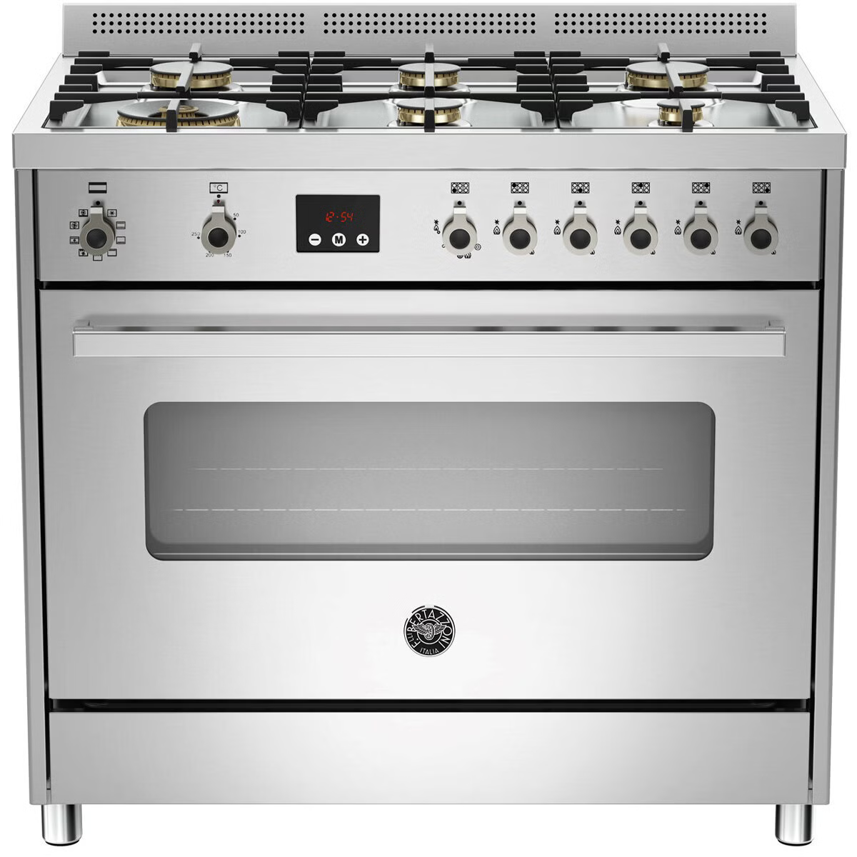 PRO906MFESXE 90cm 6 Burner Electric Oven Stainless Steel