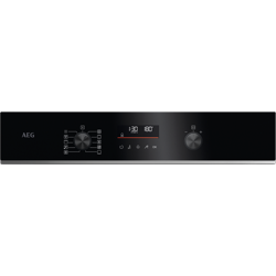 OS6PB53ABE 60cm Pyrolytic Oven with Food Probe, Black with Stainless Steel Trim 