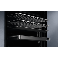 EVEP6818BF 60cm Pyrolytic Oven with SteamCrisp and Food Probe, 22 Function, Black