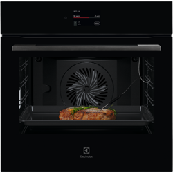 EVEP6816BF 60cm Pyrolytic Oven with AITasteAssist, 21 Function, Black