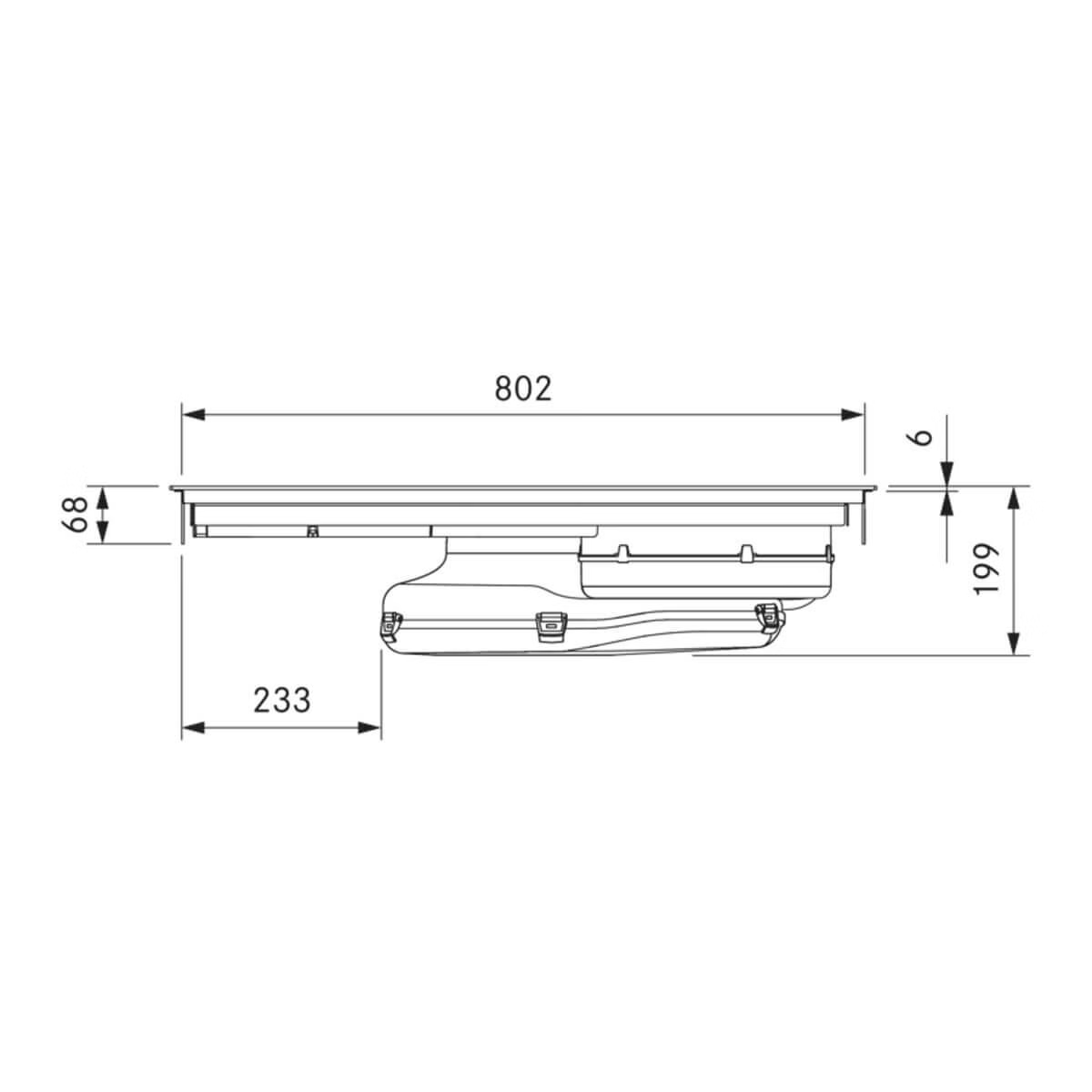 PUXU2R Pure Rough 83cm Induction Cooktop with Integrated Cooktop Extractor