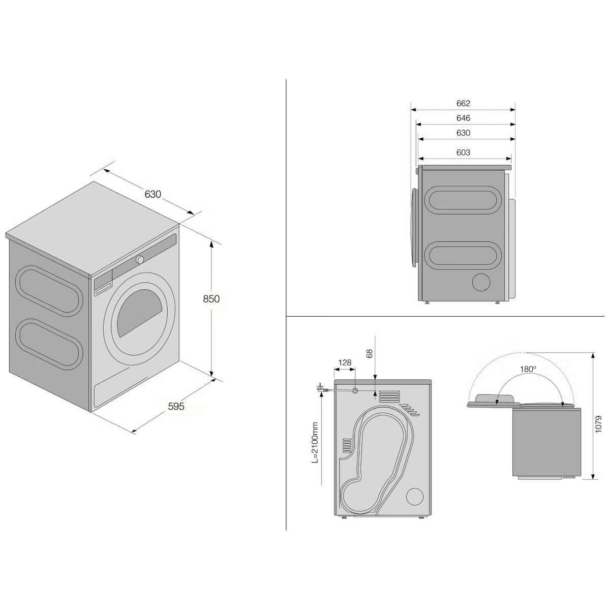 T108HWAU Classic 8kg Butterfly Drying Heat Pump Dryer