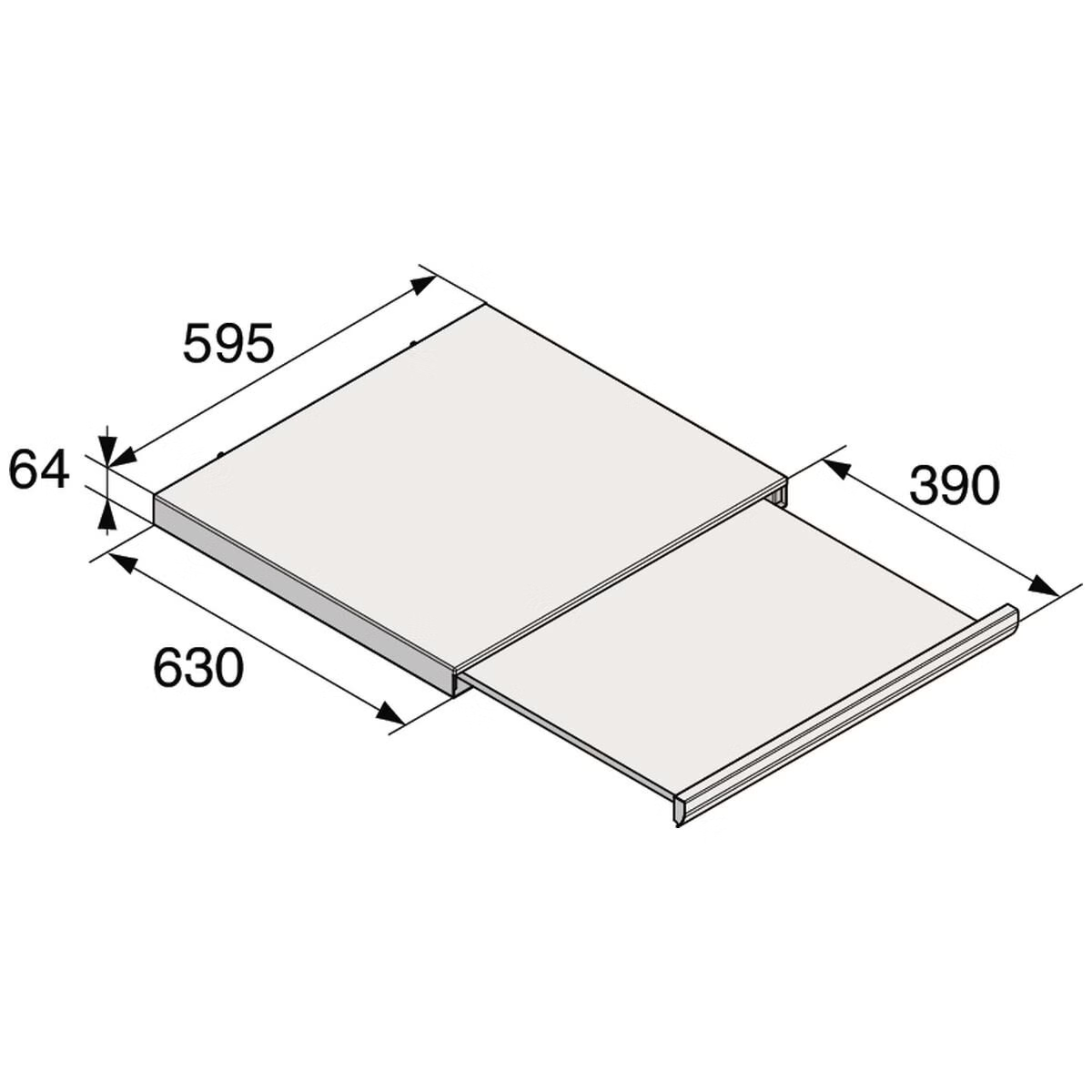 HS60W Laundry Stacking Kit Shelf
