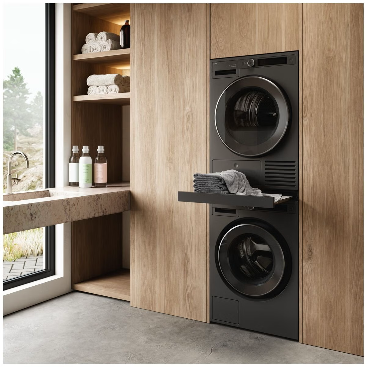 HS60G Laundry Stacking Kit Shelf