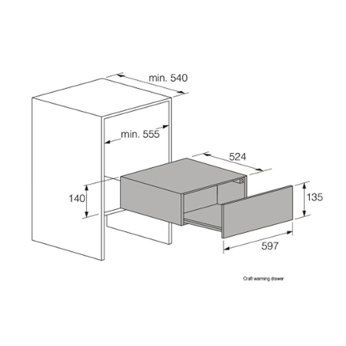 ODW51BG0 Craft Warming Drawer