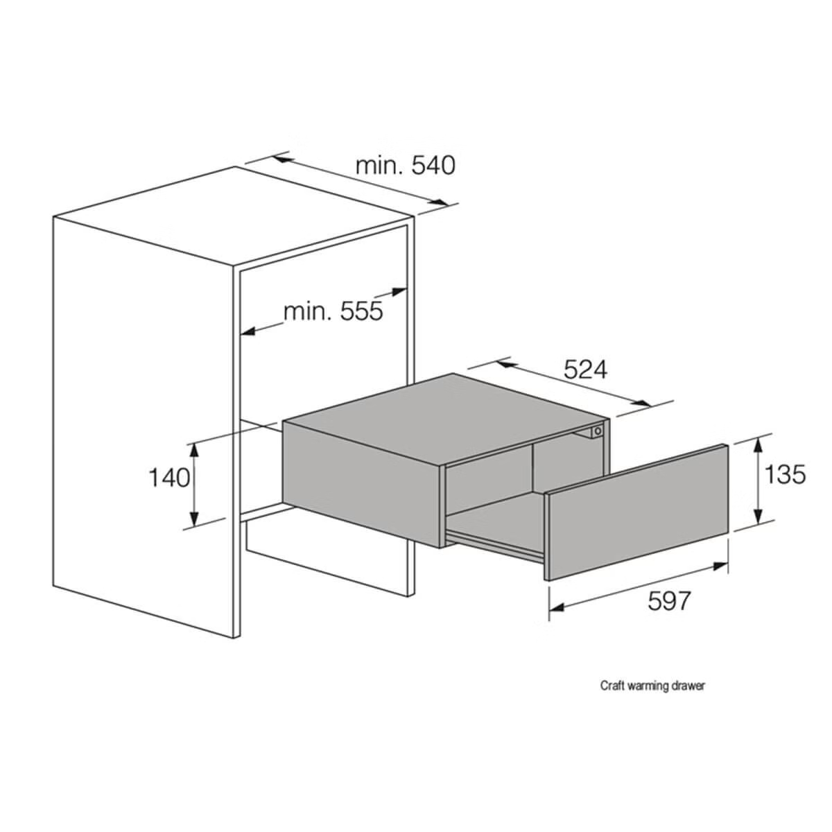 ODW61BS1 Craft Warming Drawer