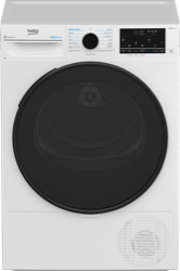 BDPB803SW 8 kg Sensor Controlled Wifi Connected Heat Pump Tumble Dryer with Steam