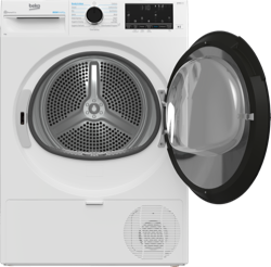 BDPB903SW 9 kg Sensor Controlled Wifi Connected Heat Pump Tumble Dryer with Steam