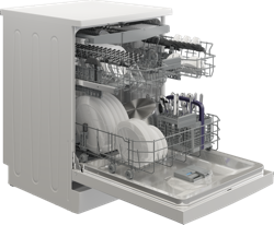 BDFB1630W 16 Place Setting Freestanding Dishwasher with Hygiene Intense & Auto Door Opening