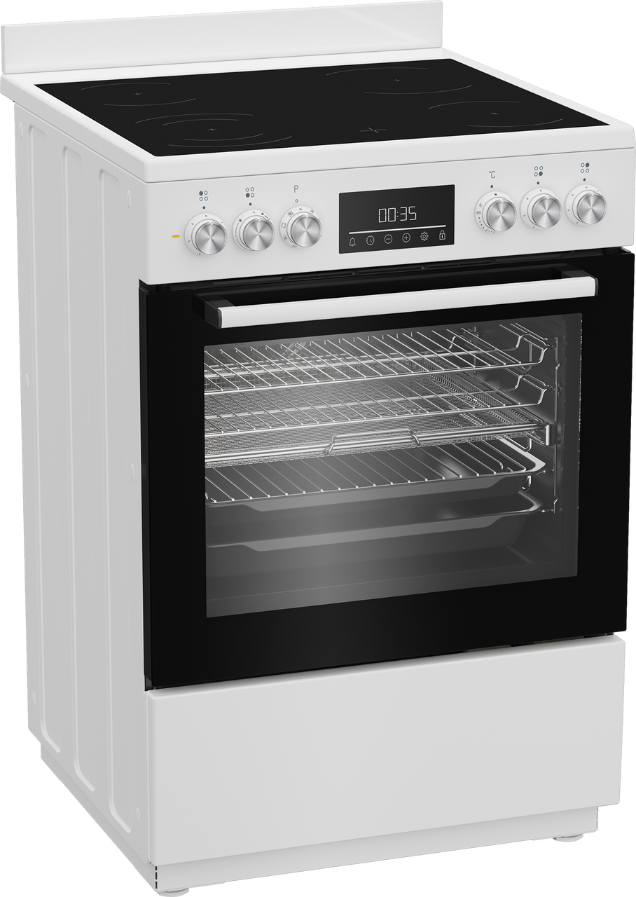 BFCB60VMW Aeroperfect 60cm Freestanding Cooker with SteamAdd & Airfry and Ceramic Cooktop