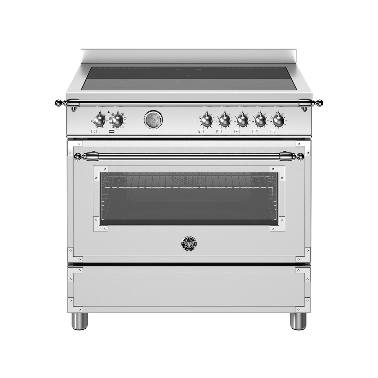 HER95I1EXT Heritage Stainless Induction Range Cooker