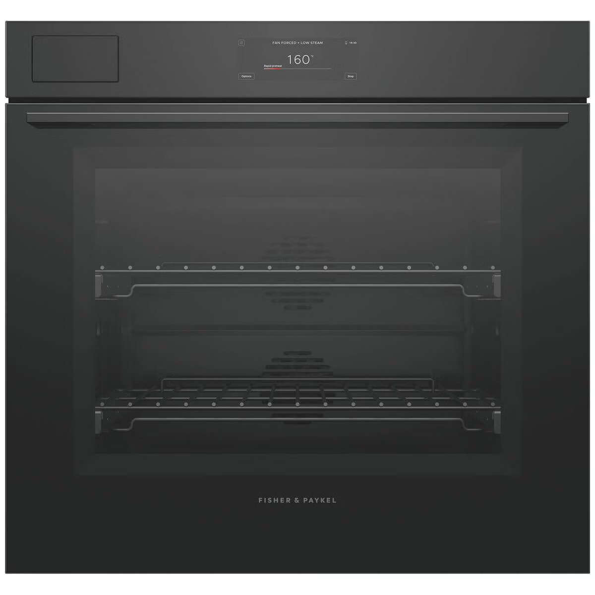 OB76SMPSUB3 Series 11 Minimal 76cm Pyrolytic Steam Assist Oven, Black Glass
