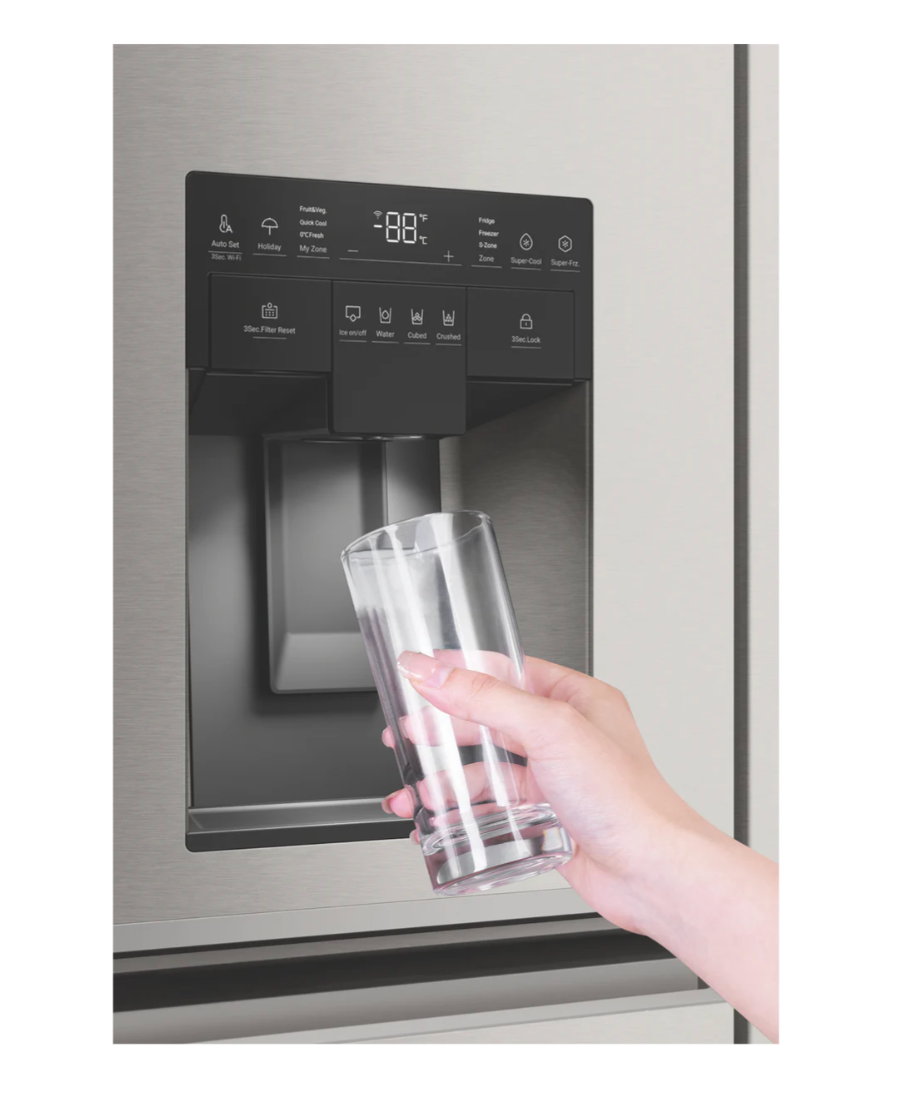 HRF680YZS 601L Quad Door Refrigerator