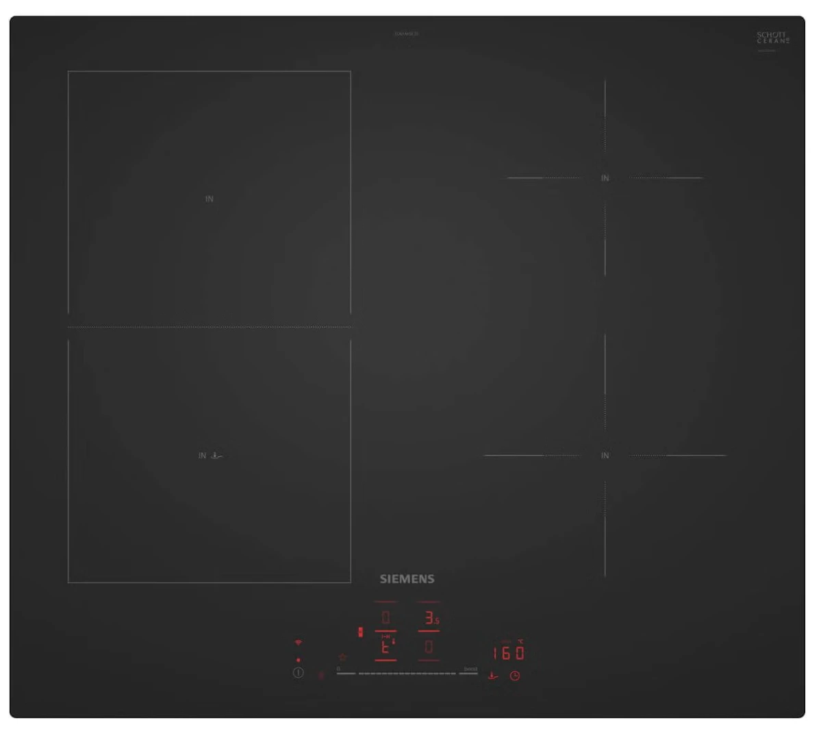 ED61AHSC1E iQ500 60cm combiZone Induction Cooktop