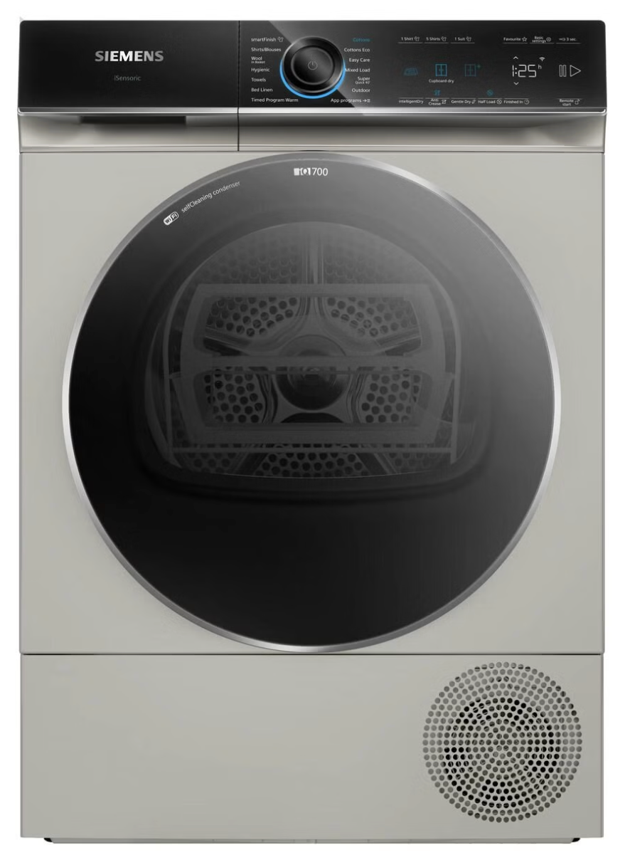 WQ35B2AXAU iQ700 8kg Heat Pump Tumble Dryer Silver Dune