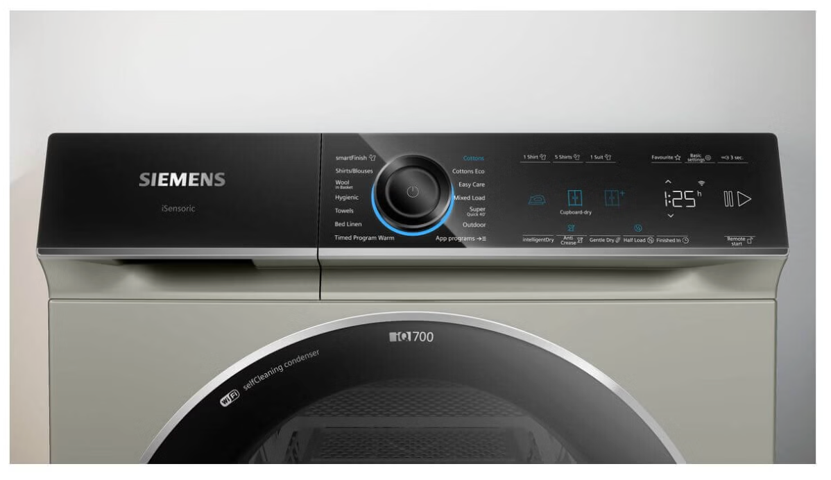 WQ35B2AXAU iQ700 8kg Heat Pump Tumble Dryer Silver Dune