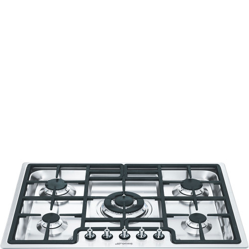 PGA75-4 - 72cm Classic Low Profile 5 Burner Gas Cooktop - Satin Stainless Steel