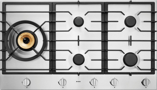 HG1986SD - 90cm 5 Burner Gas Cooktop With Wok Burner - Stainless Steel HG1986SD - 90cm 5 Burner Gas Cooktop With Wok Burner - Stainless Steel