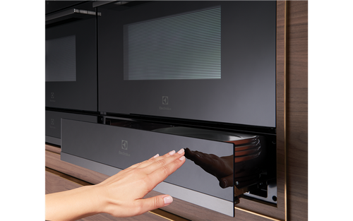 EWD1402DSD - 14cm Built-In Soft Closing Handleless Warming Drawer - Dark Stainless Steel (DISPLAY MODEL - ONE ONLY AT CAMPBELLTOWN STORE) EWD1402DSD - 14cm Built-In Soft Closing Handleless Warming Drawer - Dark Stainless Steel (DISPLAY MODEL - ONE ONLY AT CAMPBELLTOWN STORE)