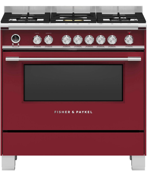 OR90SCG6R1 - 90cm Classic Style Freestanding Cooker, Pyrolytic Cleaning - Red OR90SCG6R1 - 90cm Classic Style Freestanding Cooker, Pyrolytic Cleaning - Red