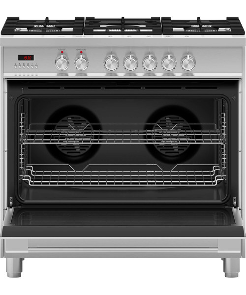 OR90SCG1X1 Freestanding Dual Fuel Cooker, 90cm Classic Style - Stainless Steel