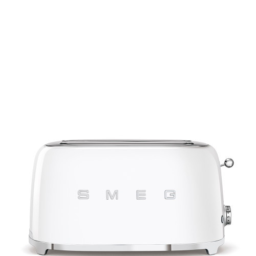 TSF02WHAU - Long Slot Toaster, 50'S Retro Style Aesthetic, WHITE TSF02WHAU - Long Slot Toaster, 50'S Retro Style Aesthetic, WHITE