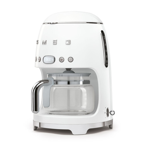 DCF02WHAU - Drip Coffee Machine, 50's Retro Style, WHITE DCF02WHAU - Drip Coffee Machine, 50's Retro Style, WHITE