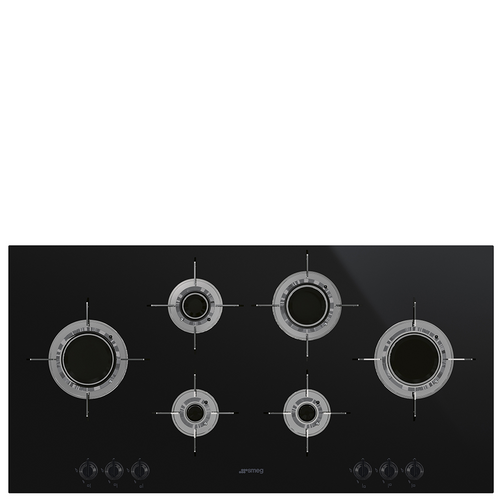 PVL6106CNAU - 100cm Dolce Stil Novo Blade Flame 6 Burner Gas Cooktop - Black Ceramic Glass PVL6106CNAU - 100cm Dolce Stil Novo Blade Flame 6 Burner Gas Cooktop - Black Ceramic Glass