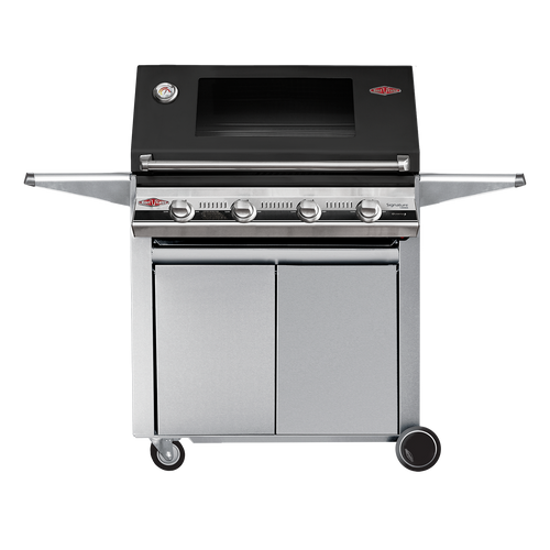 BS19242 - Signature 3000E Series 4 Burner Built In BBQ with Window Hood - Black