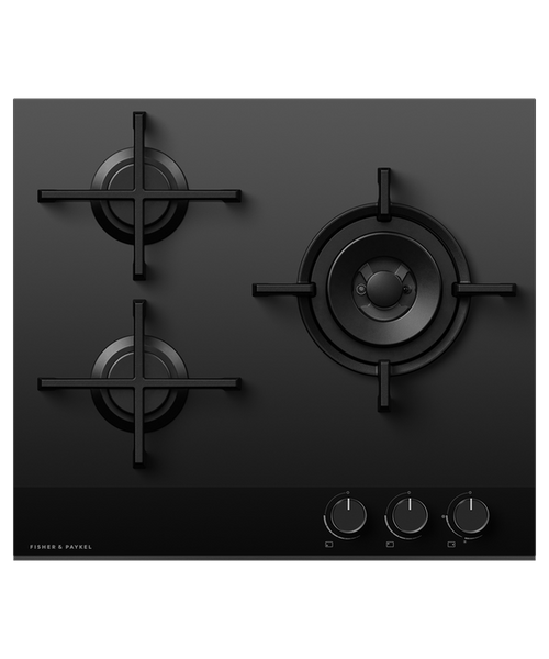 CG603DLPGB4 - 60cm Gas on Glass 3  Burner Cooktop, Includes Wok Burner (LPG) - Black CG603DLPGB4 - 60cm Gas on Glass 3  Burner Cooktop, Includes Wok Burner (LPG) - Black