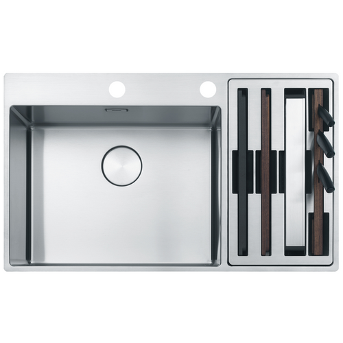 BWX2205427SBR - Box Centre Double Bowl Sink