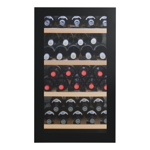 VWS035SBB-X - 35 Bottle Freestanding Wine Cellar or Serving Cabinet - Black