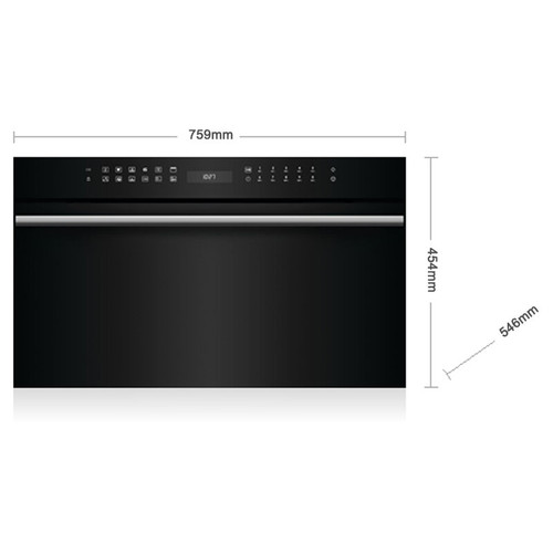 ICBSPO30CMBTH - 45cm Contemporary M Series Compact Speed Oven with Microwave and Grill - Black