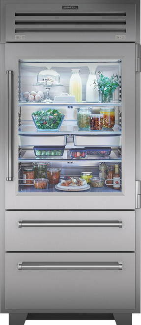 ICBPRO3650G - 660L Built-In PRO Bottom Mount Refrigerator with Glass Door - Stainless Steel, Right Hinge ICBPRO3650G - 660L Built-In PRO Bottom Mount Refrigerator with Glass Door - Stainless Steel, Right Hinge