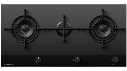 CG903DLPGB4 - 90cm LPG Gas 3 Burner Cooktop, Includes Dual Wok Burners - Black Glass CG903DLPGB4 - 90cm LPG Gas 3 Burner Cooktop, Includes Dual Wok Burners - Black Glass