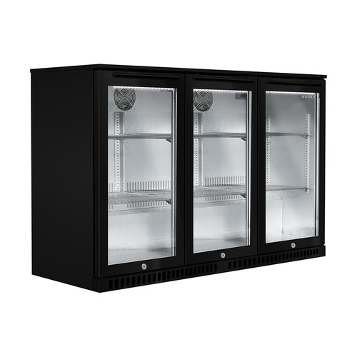 `- 266L Alfresco Triple Anti-Condensation Glass Door Drinks Chiller - Black `- 266L Alfresco Triple Anti-Condensation Glass Door Drinks Chiller - Black