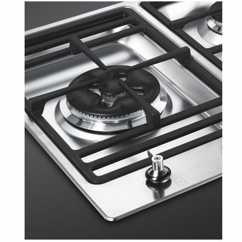 PSA9065 - 90cm Classic Gas 4 Burner Cooktop With Wok Burner - Stainless Steel 
