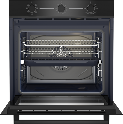 BBO6850MDX - 60cm Multifunction Oven - Dark Stainless Steel / Black Glass