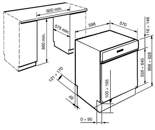 Semi Integrated Dishwasher | Spartan