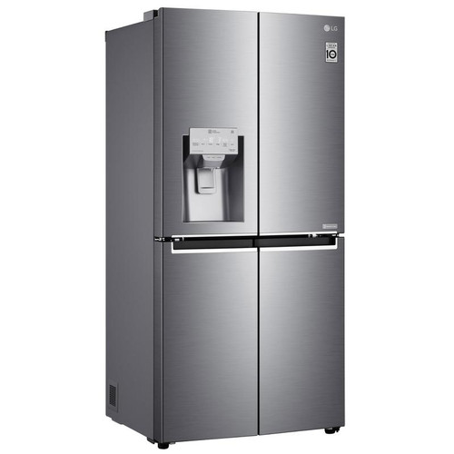 GF-L570PL - 570L Slim French Door Fridge with Ice & Water - Stainless Steel