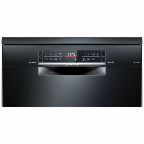 SMS6HCB01A - 60cm Series 6 Free-Standing Dishwasher - Black Inox