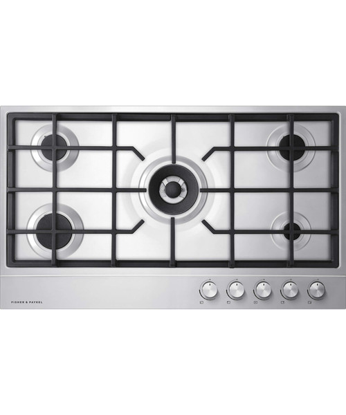CG905DX1 - 90cm Gas on Steel 5 Burner Cooktop, Includes Wok Burner - Stainless Steel CG905DX1 - 90cm Gas on Steel 5 Burner Cooktop, Includes Wok Burner - Stainless Steel