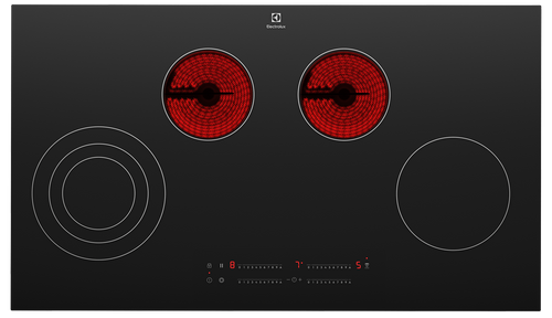 EHC944BE - 90cm 4 Zone Ceramic Cooktop - Black