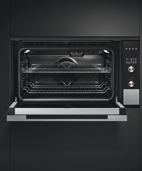 OB90S9MEX3 - 90cm Multifunction Oven - Brushed Stainless Steel / Black Glass